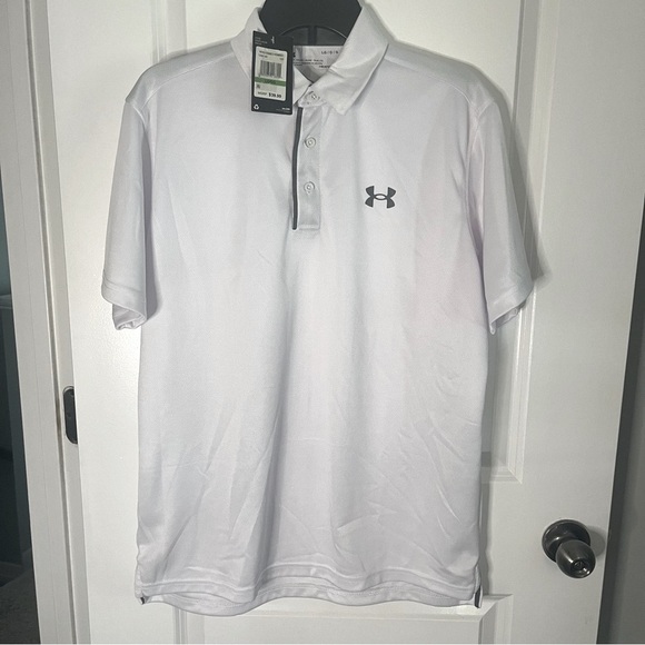 Under Armour LG Men's white Polo Shirt - Picture 5 of 7